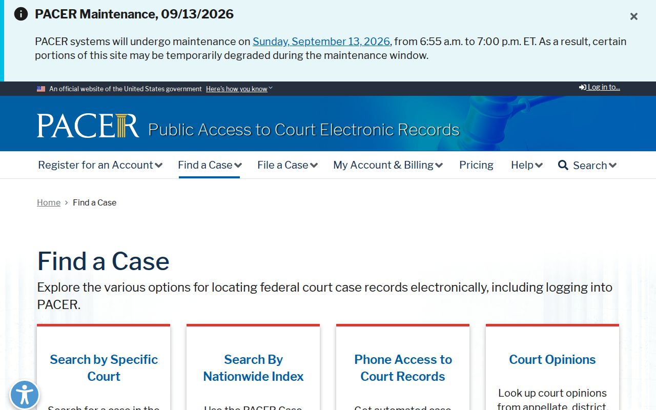 Houghton County arrest warrant records federal case search page on PACER